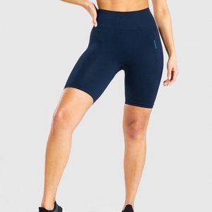 Gymshark flex cycling shorts navy size medium